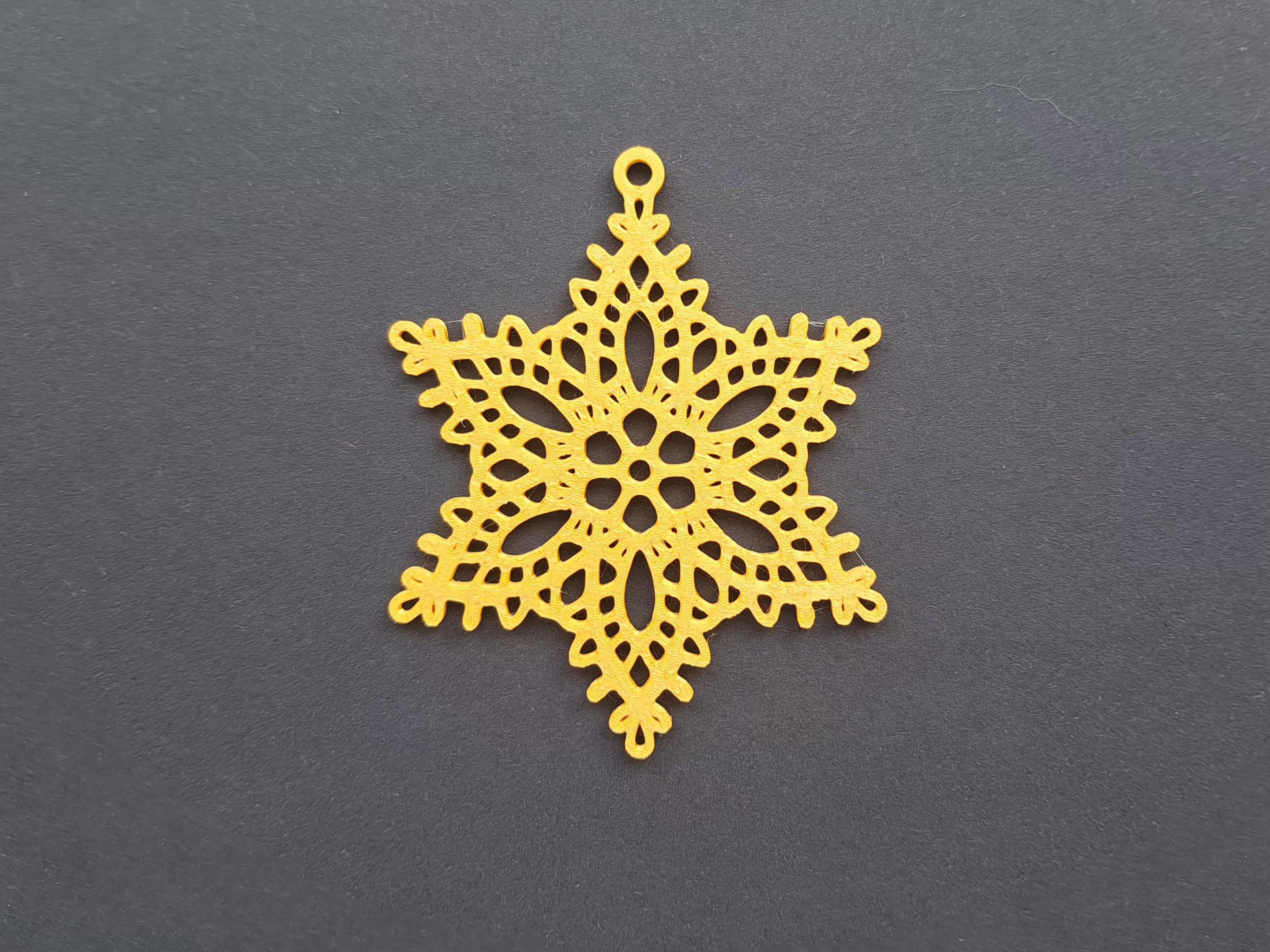 Snowflake - Christmas Ornament (Version 5) - zdjęcie 1
